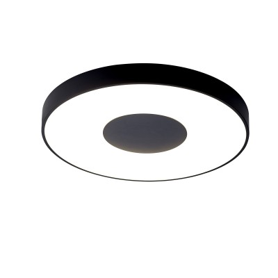 Plafoniera LED Smart dimabila cu telecomanda COIN Ø65cm neagra