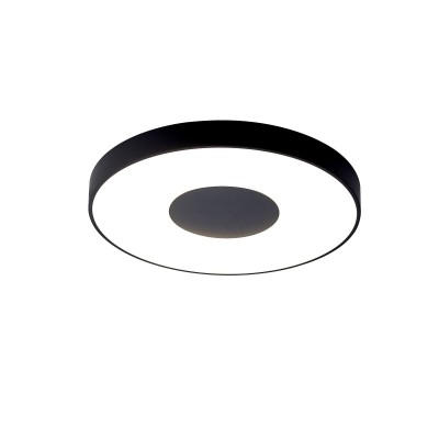 Plafoniera LED Smart dimabila cu telecomanda COIN Ø50cm neagra