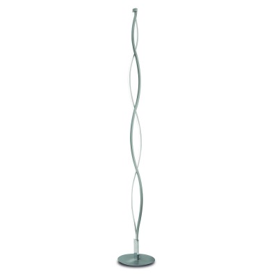 Lampadar LED design modern Sahara 28W argintiu crom