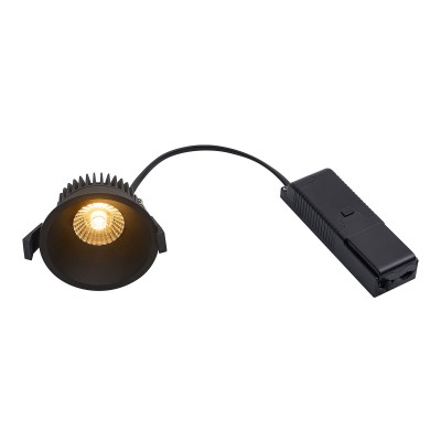Spot LED dimabil incastrabil pentru baie IP44 Albric Black