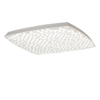 Plafoniera LED dimabila cu telecomanda URBAN alba 80W 