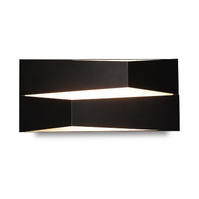 Aplica LED de perete design modern FUJI 10W neagra