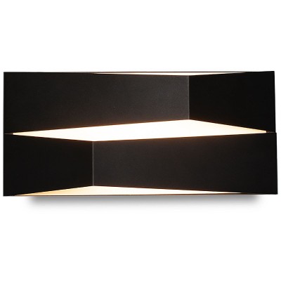 Aplica LED de perete design modern FUJI 14W neagra