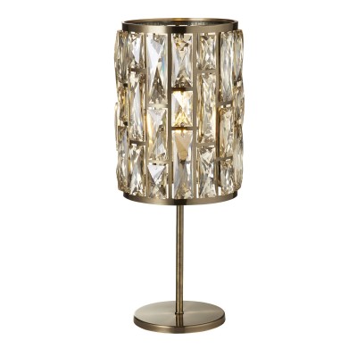 Veioza, Lampa de masa design modern Bijou alama antic/ champagne