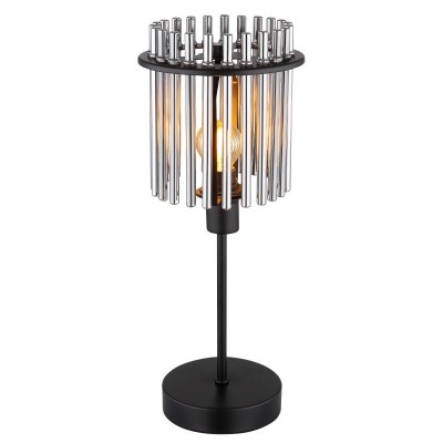 Veioza, lampa de masa design modern GORLEY negru, fumuriu