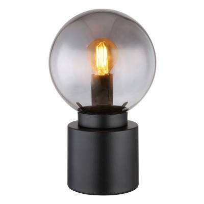 Veioza, lampa de masa design modern Marka negru, fumuriu