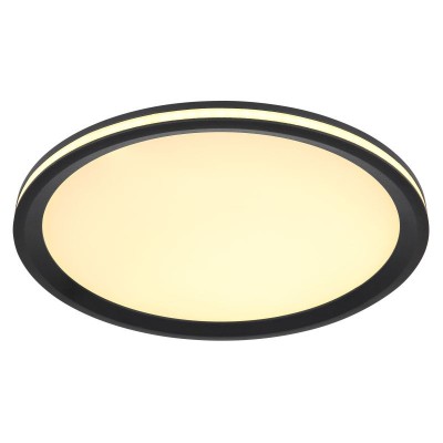 Plafoniera LED design modern Belissa negru, opal