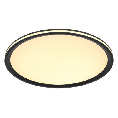 Plafoniera LED design modern Belissa negru, opal 40cm