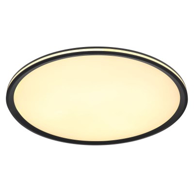 Plafoniera LED design modern Belissa negru, opal 50cm