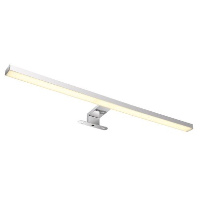 Aplica LED pentru baie design modern IP44 Jaime argintiu, opal