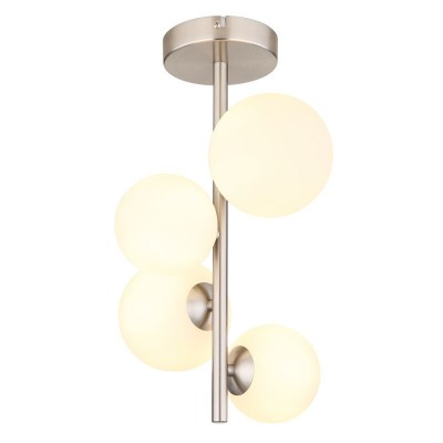 Plafoniera 4L design modern Riha nichel