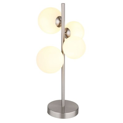 Veioza, lampa de masa design modern Riha nichel