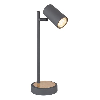 Veioza, lampa de masa design industrial Robby grafit, maro