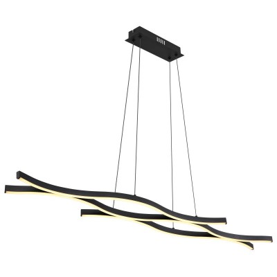 Lustra LED suspendata design modern Geronimo negru