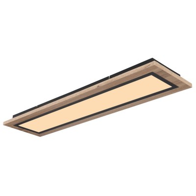 Plafoniera LED design industrial Lea negru, maro