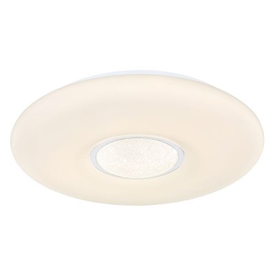 Plafoniera LED RGB cu telecomanda design modern Sully alb