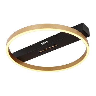 Plafoniera LED design modern Luffy negru, auriu
