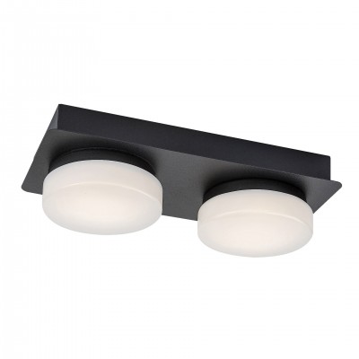 Plafoniera LED pentru baie design modern IP44 Attichus negru, alb