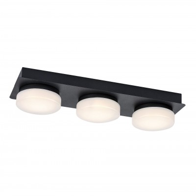 Plafoniera LED pentru baie design modern IP44 Attichus negru, alb