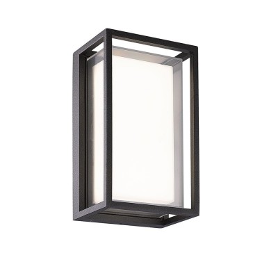 Aplica LED iluminat exterior modern IP65 CHAMONIX gri inchis