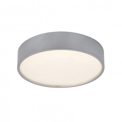 Plafoniera LED design modern Larcia argintiu, alb