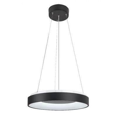 Lustra LED cu telecomanda design modern Ceilo negru 48cm