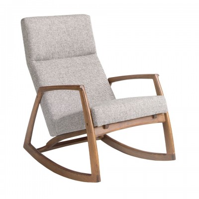 Fotoliu balansoar stil avangardist Rocking Chair gri