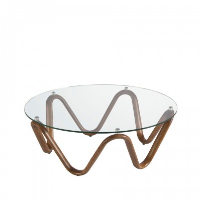 Masuta de cafea design modern Walnut Round