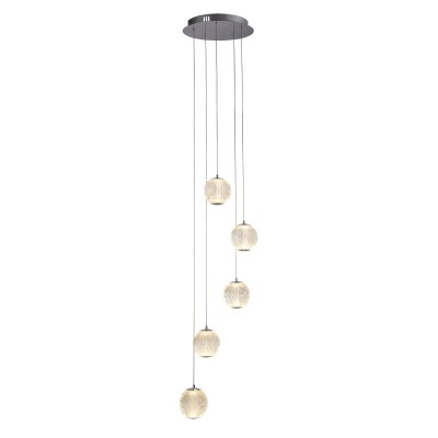 Lustra moderna cu 5 pendule LED Allure