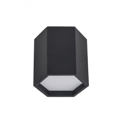 Plafoniera LED design minimal SAMBA neagra