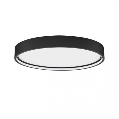 Plafoniera LED dimabila design circular OLAF neagra 45cm