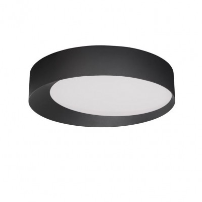Plafoniera LED dimabila design modern OBY neagra 60cm