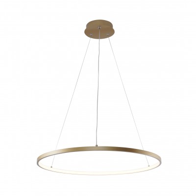 Lustra LED moderna design circular BRENO auriu 60cm