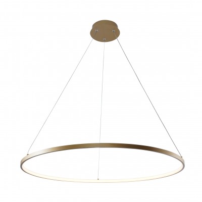 Lustra LED moderna design circular BRENO auriu 80cm