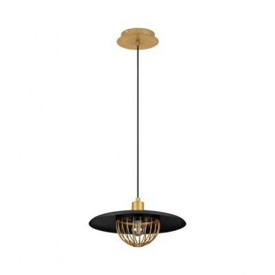 Lustra /Pendul metalic design modern FOX auriu