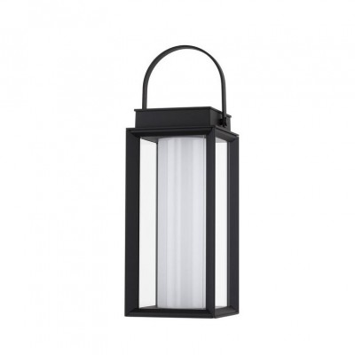 Lampa LED solara portabila iluminat exterior decorativ VERHAAL negru