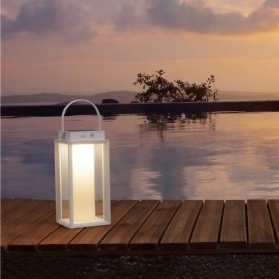 Lampa LED solara portabila iluminat exterior decorativ VERHAAL alba