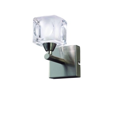 Aplica de perete design modern CUADRAX 1L nickel