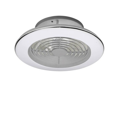 Lustra LED Smart cu Ventilator si telecomanda ALISIO MINI argintiu