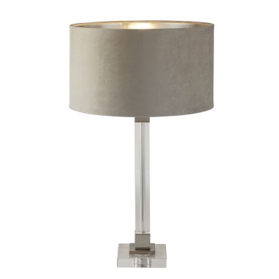 Veioza/Lampa de masa design modern Scarborough, nickel, taupe