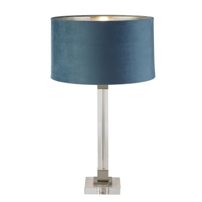 Veioza/Lampa de masa design modern Scarborough, nickel, teal