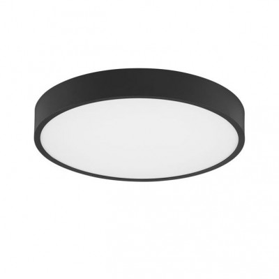 Plafoniera LED moderna design slim PERFECT 40cm negru 3000K Dimmable