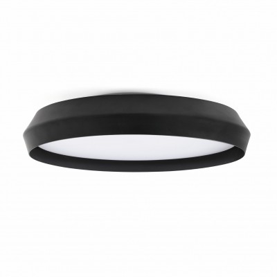 Lustra / Plafoniera LED design modern slim SHOKU Ø60cm negru