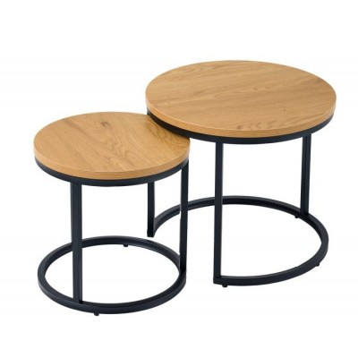 Set de 2 masute design industrial Elegance