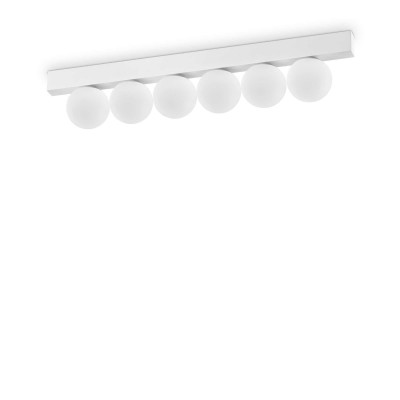 Plafoniera LED design minimalist Ping pong pl6 alba