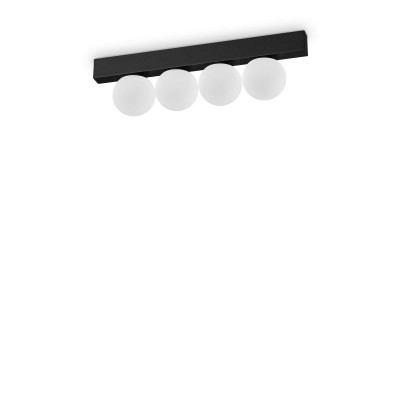 Plafoniera LED design minimalist Ping pong pl4 negru