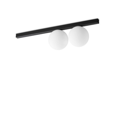 Plafoniera moderna stil minimalist Binomio pl2 negru