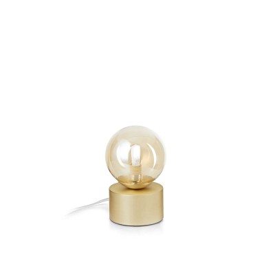 Veioza, Lampa de masa design modern Perlage tl1 alama/amber