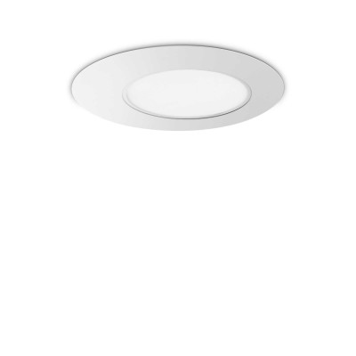 Plafoniera LED design slim circular Iride pl d60 alba