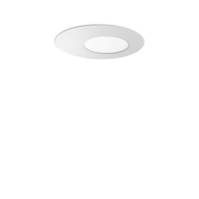 Plafoniera LED design slim circular Iride pl d50 alba